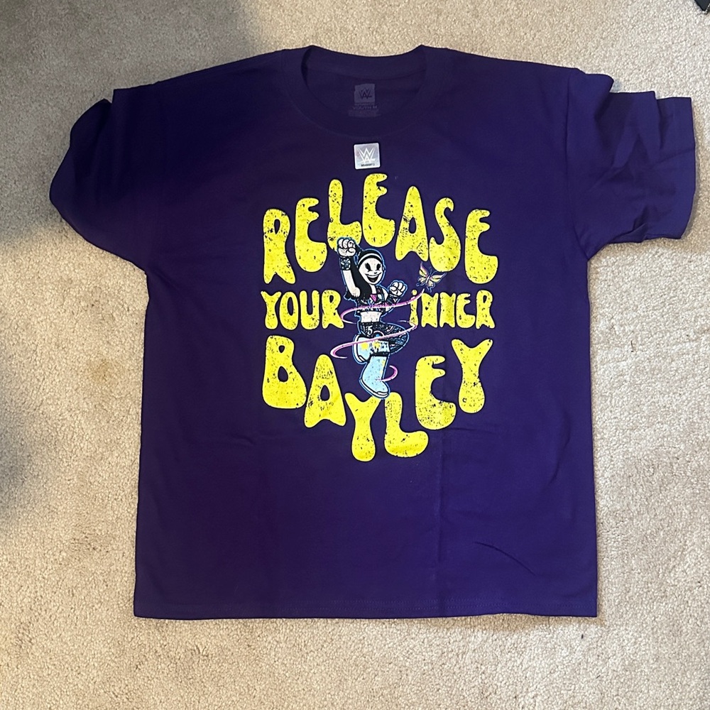 WWE Purple and Yellow Kids T-Shirt